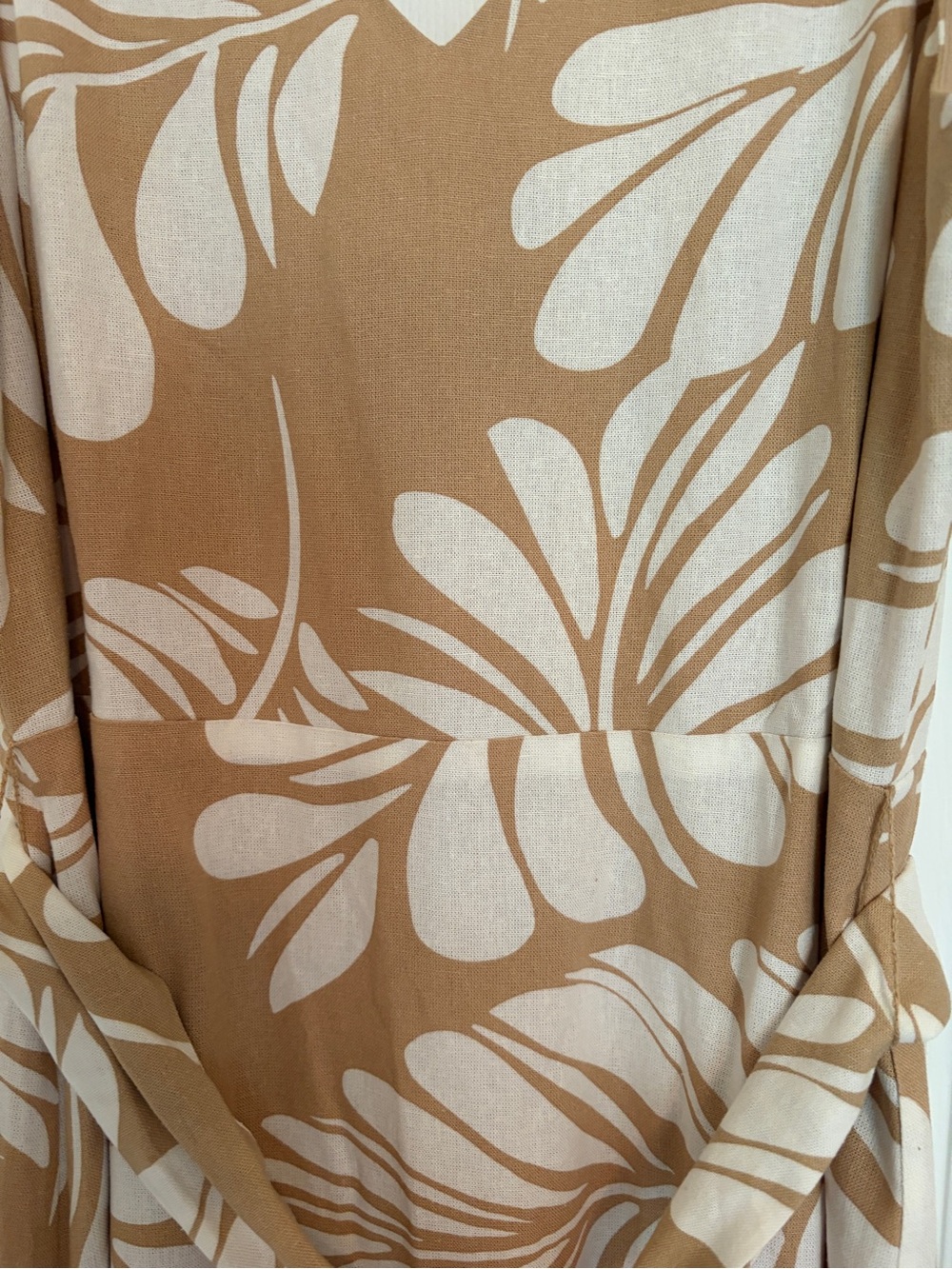 NWT Anne Klein Linen Blend Women's Open-Back Midi Dress Sz 10 - Picture 13 of 13